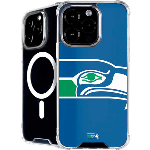 NFL Seattle Seahawks Retro Logo iPhone 16 Pro MagSafe Case